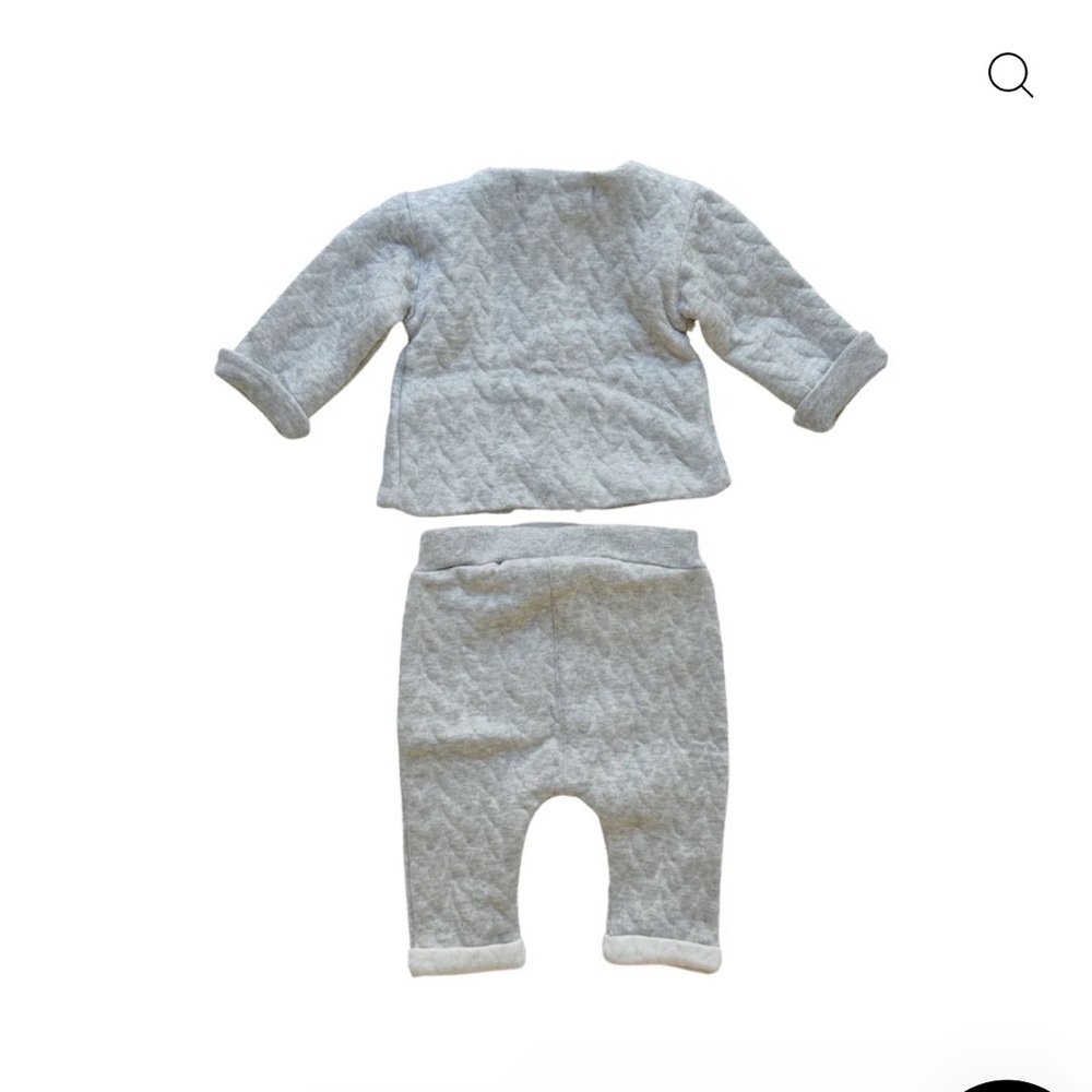 Gray Quilted Baby Outfit by message In A Bottle - Picture 10 of 11